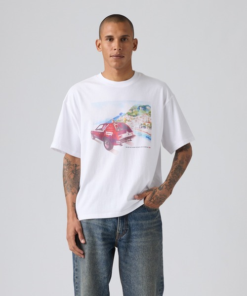Levi's(リーバイス)の「Levi's/リーバイス グラフィックボックスTシャツ(Tシャツ/カットソー・メンズ・ホワイト・XL/L/M/S)」の2枚目の写真