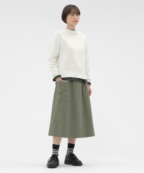 MHL.(エムエイチエル)の「SPORTS COTTON KNITWEAR(ニット/セーター・レディース・ホワイト/グリーン系その他5/ブラウン系その他2・2)」の4枚目の写真