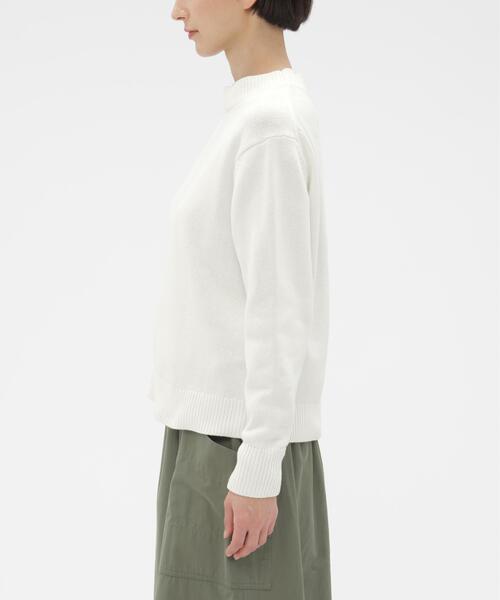 MHL.(エムエイチエル)の「SPORTS COTTON KNITWEAR(ニット/セーター・レディース・ホワイト/グリーン系その他5/ブラウン系その他2・2)」の6枚目の写真