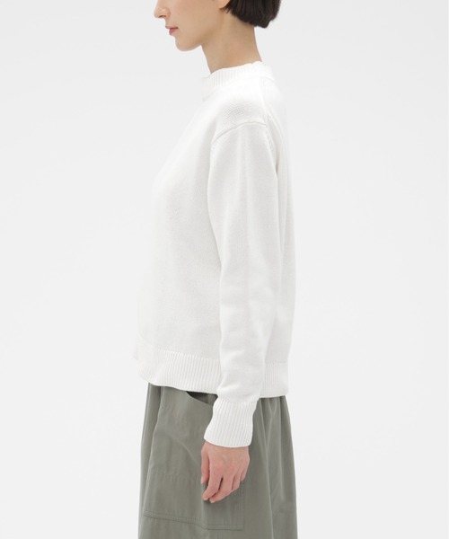 MHL.（エムエイチエル）の「SPORTS COTTON KNITWEAR（ニット/セーター・レディース・ホワイト/グリーン系その他5/ブラウン系その他2・2）」の9枚目の写真