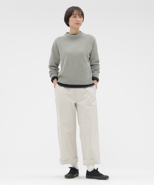 MHL.（エムエイチエル）の「SPORTS COTTON KNITWEAR（ニット/セーター・レディース・ホワイト/グリーン系その他5/ブラウン系その他2・2）」の14枚目の写真
