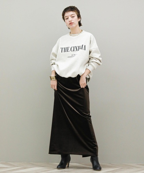 セール】ベロアバックスリットMXスカート（スカート）｜The rejoice