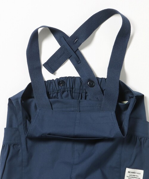 BEAMS mini（ビームスミニ）の「テープ ショルダー サロペット 2026SS（90～140cm）（サロペット/オーバーオール・キッズ・ネイビー/パープル系その他4/オリーブ・90/110/120/130/140/100）」の21枚目の写真