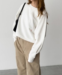 HARING ラグランクロップドトレーナー 裏毛