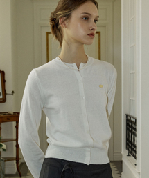 Essential Round Neck Cardigan - Ivory