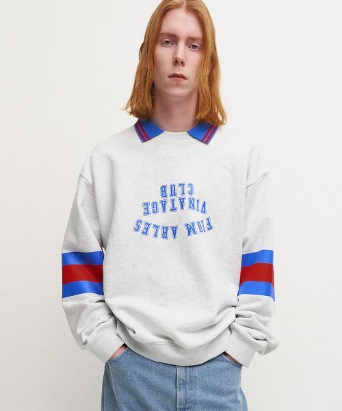FROM ARLES(フロムアルル)の「クラシックフィット80Sヴィンテージスウェットシャツ(スウェット・メンズ・グレー・L/M)」の1枚目の写真