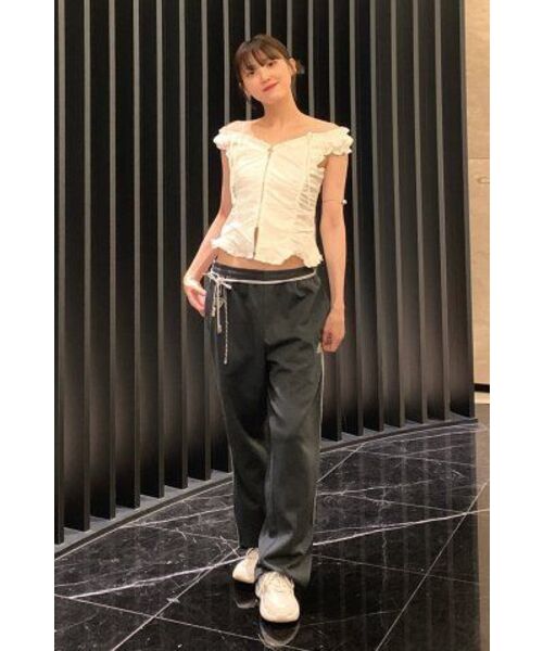 ROSEFRANTZ（ロゼフランツ）の「Two-way Frill Ribbon Sleeveless [White]（Tシャツ/カットソー・レディース・その他・FREE）」の5枚目の写真