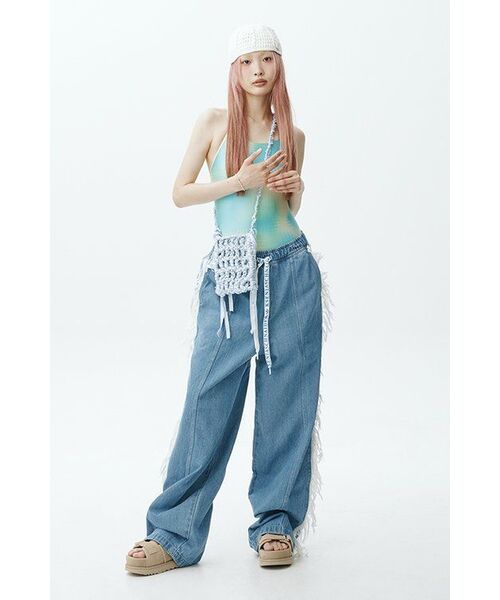 ROSEFRANTZ（ロゼフランツ）の「Two-way Frill Ribbon Sleeveless [White]（Tシャツ/カットソー・レディース・その他・FREE）」の4枚目の写真