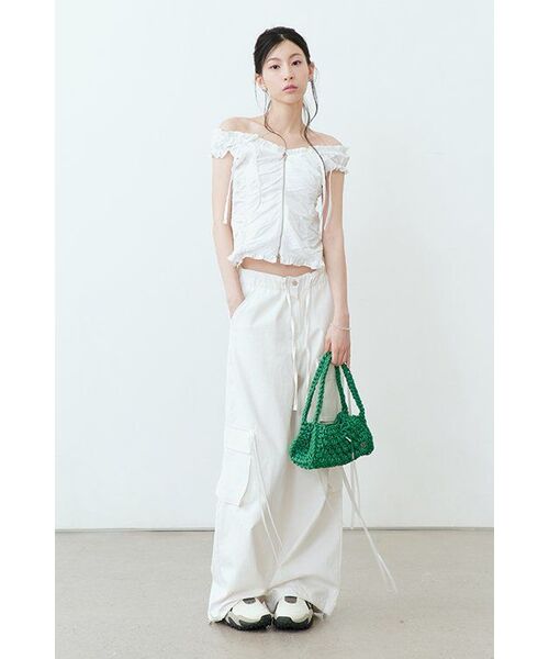 ROSEFRANTZ（ロゼフランツ）の「Two-way Frill Ribbon Sleeveless [White]（Tシャツ/カットソー・レディース・その他・FREE）」の11枚目の写真