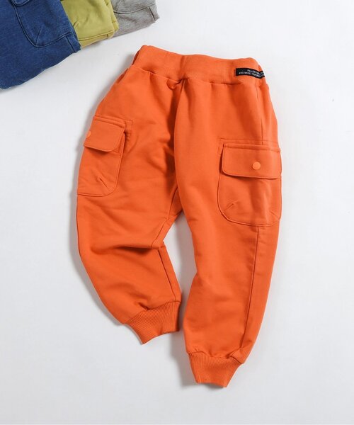 BREEZE(ブリーズ)の「カットソーカーゴパンツ_ジュニア対応(カーゴパンツ・キッズ・グレー/インディゴブルー/オレンジ/カーキ・100/80/110/90/140/130/120)」の4枚目の写真