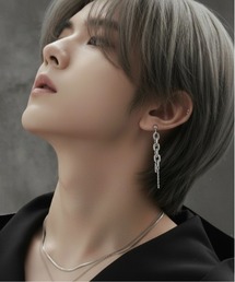 【Cr+ov（クローヴ）】　アシンメトリーチェーンピアス cro-pierce-10-2【RBTS】