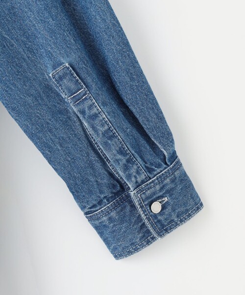 J.PRESS(ジェイプレス)の「コットンリネン 7oz デニム シャツ ワンピース(ワンピース・レディース・ダルブルー系/スカイブルー系・11/9)」の7枚目の写真