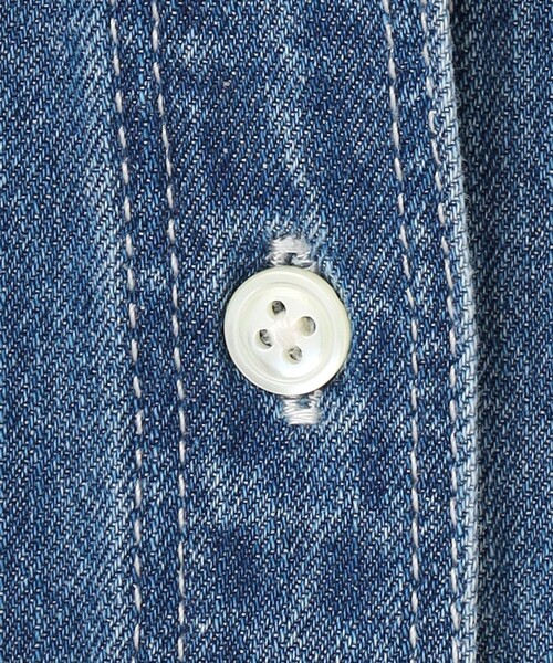 J.PRESS(ジェイプレス)の「コットンリネン 7oz デニム シャツ ワンピース(ワンピース・レディース・ダルブルー系/スカイブルー系・11/9)」の12枚目の写真