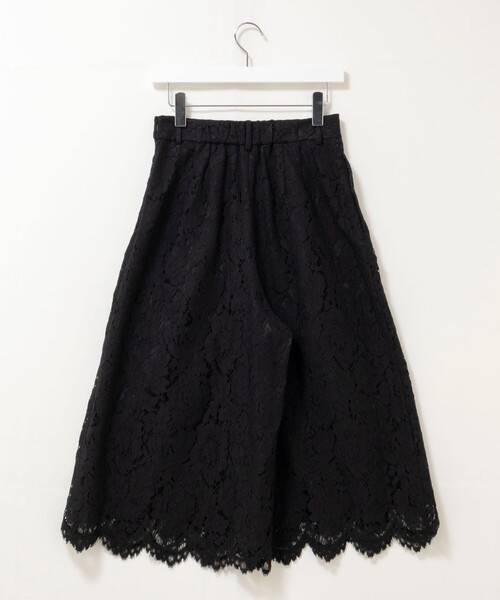 NOLLEY’S（ノーリーズ）の「クロップドワイドレースパンツ（その他パンツ・レディース・ブラック/ホワイト・36/38）」の11枚目の写真