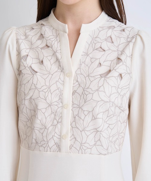 NOELA（ノエラ）の「カットワーク刺繍ワンピース（ワンピース・レディース・オフホワイト/グレー/イエロー・S/M）」の11枚目の写真