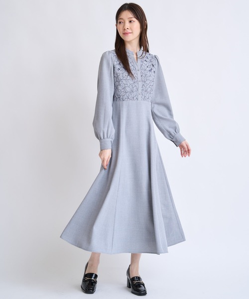 NOELA（ノエラ）の「カットワーク刺繍ワンピース（ワンピース・レディース・オフホワイト/グレー/イエロー・S/M）」の13枚目の写真