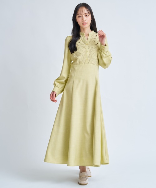 NOELA（ノエラ）の「カットワーク刺繍ワンピース（ワンピース・レディース・オフホワイト/グレー/イエロー・S/M）」の19枚目の写真