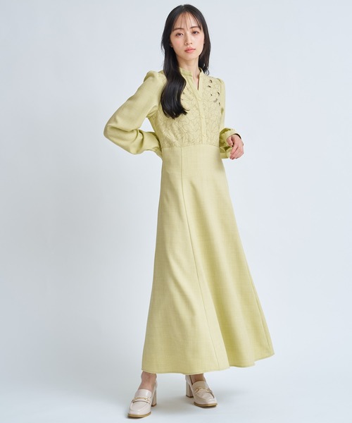 NOELA（ノエラ）の「カットワーク刺繍ワンピース（ワンピース・レディース・オフホワイト/グレー/イエロー・S/M）」の20枚目の写真