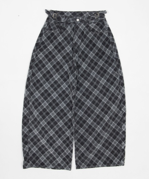 Figments（フィグメンツ）の「チェックカーブデニム（デニムパンツ・レディース・ブラック・SMALL/MEDIUM）」の6枚目の写真