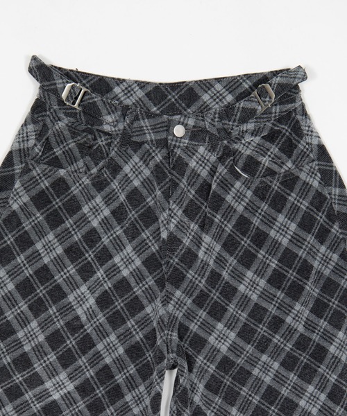 Figments（フィグメンツ）の「チェックカーブデニム（デニムパンツ・レディース・ブラック・SMALL/MEDIUM）」の8枚目の写真