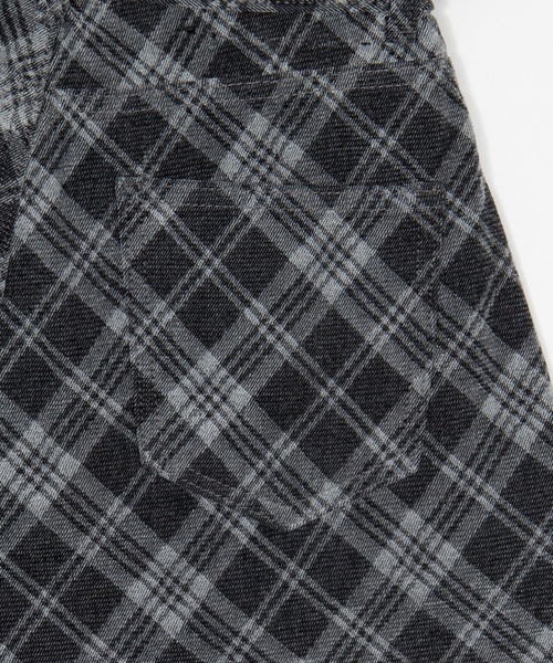 Figments（フィグメンツ）の「チェックカーブデニム（デニムパンツ・レディース・ブラック・SMALL/MEDIUM）」の11枚目の写真