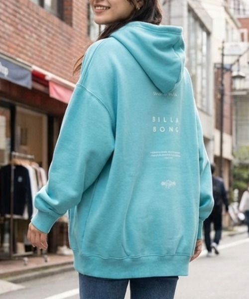 BILLABONG(ビラボン)の「【BILLABONG/ビラボン】BIG LOOSE PARKA/バックプリント プルオーバーパーカー(パーカー・レディース・ホワイト/ブラック/ブルー・MEDIUM)」の3枚目の写真