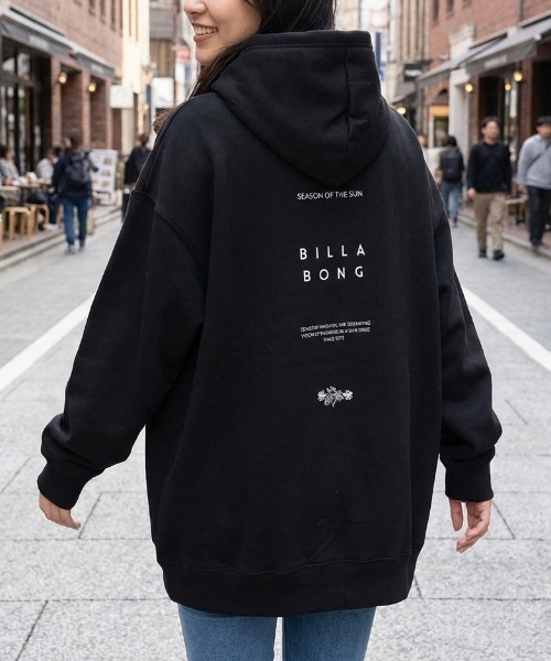 BILLABONG BIG LOOSE PARKA — чёрная парка с большим капюшоном