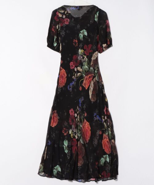 ALLSAINTS（オールセインツ）の「TIWA FLORAL MIDI DRESS | TIWA フローラル ミディ ドレス・ワンピース（ワンピース・レディース・ブラック系その他・10/8/6/4）」の9枚目の写真