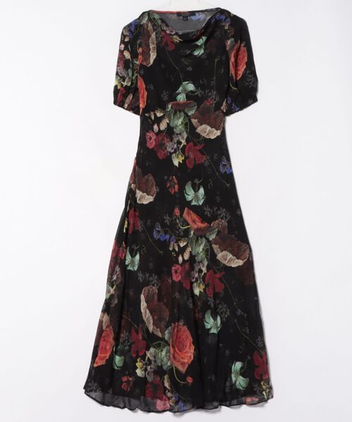 ALLSAINTS（オールセインツ）の「TIWA FLORAL MIDI DRESS | TIWA フローラル ミディ ドレス・ワンピース（ワンピース・レディース・ブラック系その他・10/8/6/4）」の8枚目の写真