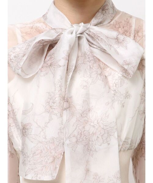 MERCURYDUO（マーキュリーデュオ）の「トワルドジュイボウタイウエストリブワンピース（ワンピース・レディース・ミント/ベージュ/アイボリー・SMALL/MEDIUM）」の13枚目の写真