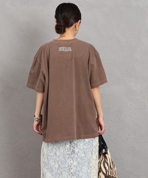 GOOD ROCK SPEED（グッドロックスピード）の「[GOOD ROCK SPEED/グッドロックスピード] 別注 NIRVANA ロックプリントTシャツ（Tシャツ/カットソー・レディース・ブラウン・M/L/XL）」の12枚目の写真