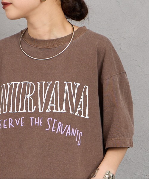 GOOD ROCK SPEED（グッドロックスピード）の「[GOOD ROCK SPEED/グッドロックスピード] 別注 NIRVANA ロックプリントTシャツ（Tシャツ/カットソー・レディース・ブラウン・M/L/XL）」の13枚目の写真