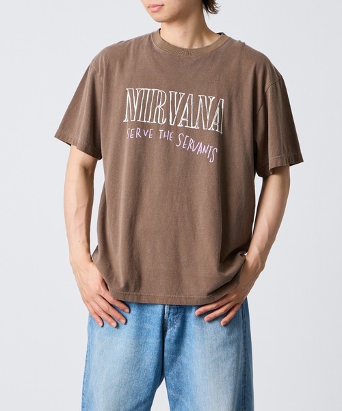 GOOD ROCK SPEED（グッドロックスピード）の「[GOOD ROCK SPEED/グッドロックスピード] 別注 NIRVANA ロックプリントTシャツ（Tシャツ/カットソー・レディース・ブラウン・M/L/XL）」の15枚目の写真