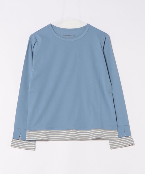 Eddie Bauer(エディーバウアー)の「ヴァーサ エッジ レイヤードTシャツ(Tシャツ/カットソー・レディース・ブルー/ブラック/ホワイト/ピンク・L/XL/S/M)」の18枚目の写真