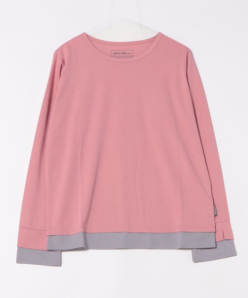 Eddie Bauer(エディーバウアー)の「ヴァーサ エッジ レイヤードTシャツ(Tシャツ/カットソー・レディース・ブルー/ブラック/ホワイト/ピンク・L/XL/S/M)」の22枚目の写真