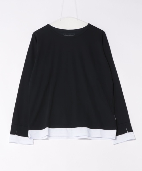 Eddie Bauer(エディーバウアー)の「ヴァーサ エッジ レイヤードTシャツ(Tシャツ/カットソー・レディース・ブルー/ブラック/ホワイト/ピンク・L/XL/S/M)」の21枚目の写真