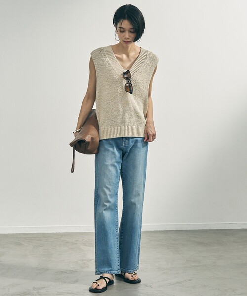 UNFILO（アンフィーロ）の「【UNFILO DENIM】フレアデニム（デニムパンツ・レディース・グレー系1/スカイブルー系1・XX-LARGE/X-LARGE）」の8枚目の写真