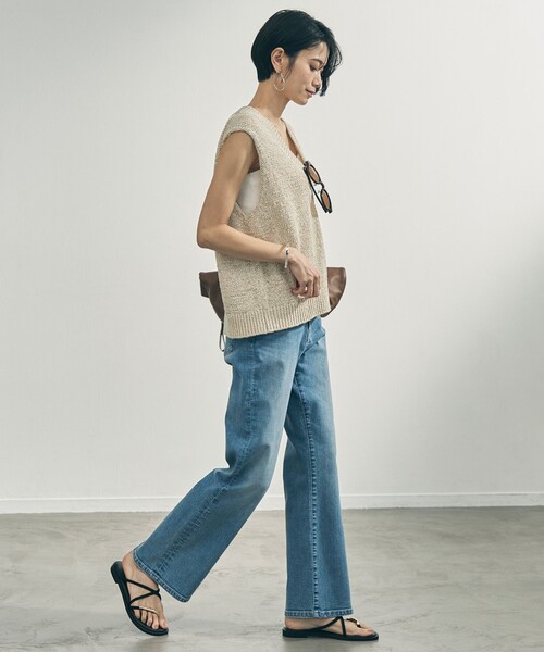 UNFILO（アンフィーロ）の「【UNFILO DENIM】フレアデニム（デニムパンツ・レディース・グレー系1/スカイブルー系1・XX-LARGE/X-LARGE）」の9枚目の写真