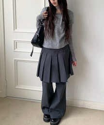 HALEY PESCA/スカートレイヤードパンツ