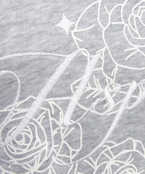 clear（クリア）の「フラワープリントロゴ刺繍スウェット[カジュアル 着回し抜群 大人 ガーリー]≪新作≫（スウェット・レディース・グレー/オフホワイト・F）」の21枚目の写真