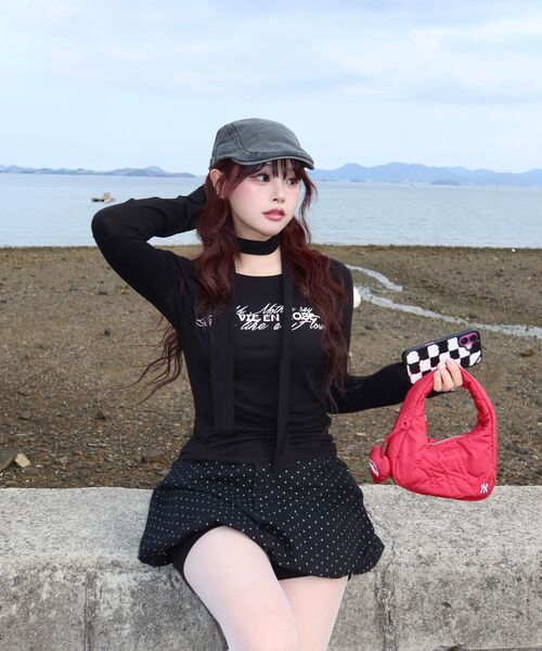 HAVISM(ヘビズム)の「LVER BOAT NECK L/S TEE(BLACK)(Tシャツ/カットソー・レディース・その他・ONE SIZE)」の8枚目の写真