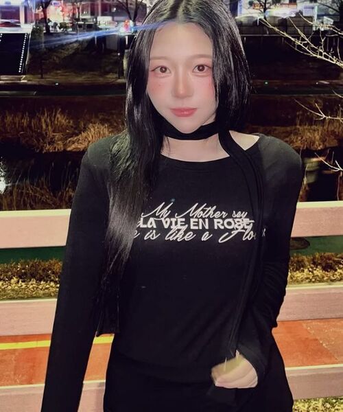 HAVISM(ヘビズム)の「LVER BOAT NECK L/S TEE(BLACK)(Tシャツ/カットソー・レディース・その他・ONE SIZE)」の13枚目の写真