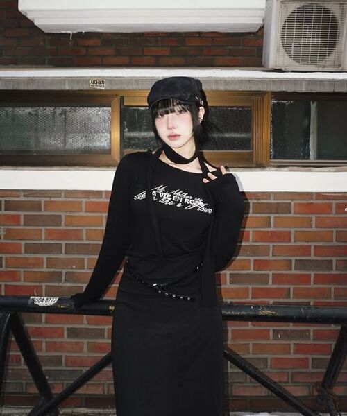 HAVISM(ヘビズム)の「LVER BOAT NECK L/S TEE(BLACK)(Tシャツ/カットソー・レディース・その他・ONE SIZE)」の15枚目の写真