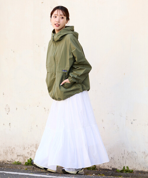 FREAK'S STORE（フリークスストア）の「限定展開　FREAK'S STORE OUTDOORS 撥水 花粉 防止 マウンテンパーカー (パッカブル)（マウンテンパーカー・レディース・オリーブ/ブラック/ブルー/ベージュ・ﾌﾘ-）」の3枚目の写真