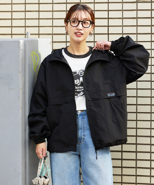 FREAK'S STORE（フリークスストア）の「限定展開　FREAK'S STORE OUTDOORS 撥水 花粉 防止 マウンテンパーカー (パッカブル)（マウンテンパーカー・レディース・オリーブ/ブラック/ブルー/ベージュ・ﾌﾘ-）」の18枚目の写真