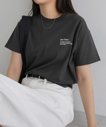 汗染み防止ワンポイントロゴ刺繍Tシャツ