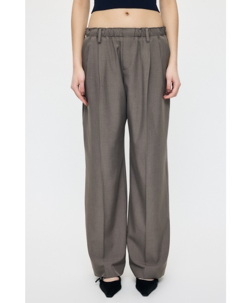 MOUSSY（マウジー）の「【26年SS新作】EASY WAIST STRAIGHT トラウザーズ（スラックス・レディース・グレー系その他/ネイビー/ブラウン・1/2）」の8枚目の写真