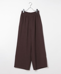 LEPSIM | 《リネンライクドライシリーズ》ギャザーワイドパンツ　638911(その他パンツ)