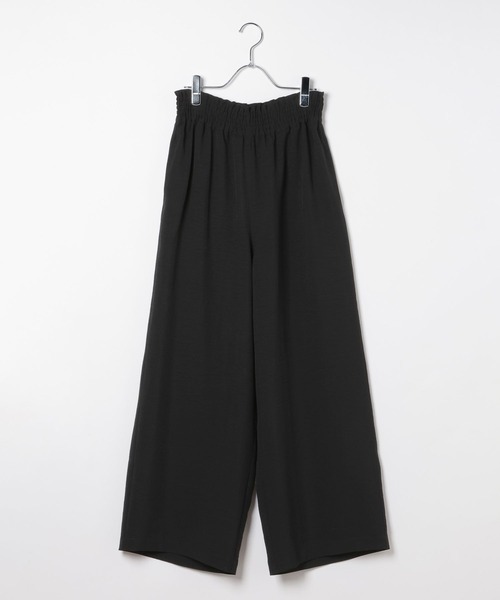 LEPSIM（レプシィム）の「《リネンライクドライシリーズ》ギャザーワイドパンツ　638911（その他パンツ・レディース・ライトベージュ/チャコールグレー/カーキブラウン/テラコッタ/ダークブラウン/ブラック・FREE）」の2枚目の写真