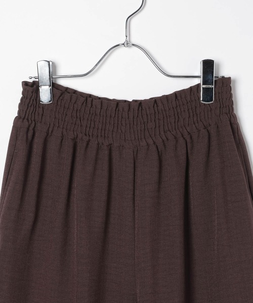 LEPSIM（レプシィム）の「《リネンライクドライシリーズ》ギャザーワイドパンツ　638911（その他パンツ・レディース・ライトベージュ/チャコールグレー/カーキブラウン/テラコッタ/ダークブラウン/ブラック・FREE）」の8枚目の写真